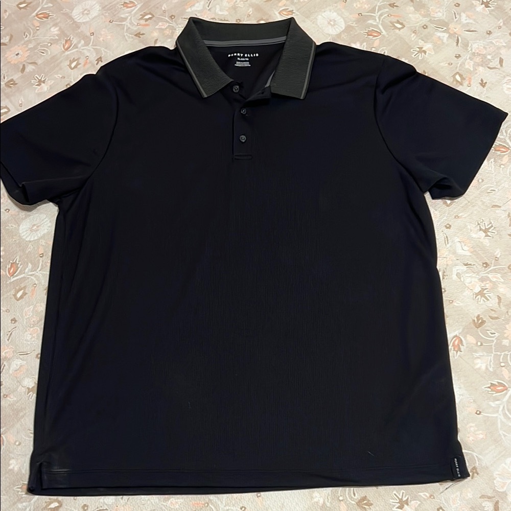 Perry Ellis‎ Men's Black Polo Shirt